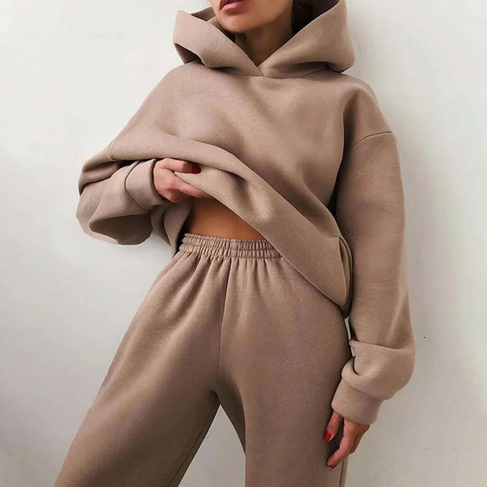 Jacquelynâ„¢ Ultimate Comfort Sweat Pants & Kapuzenpulli Set