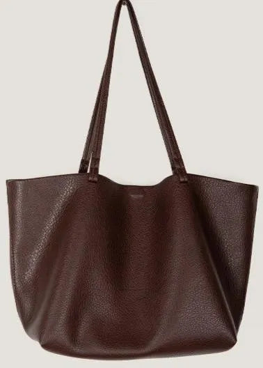 Large Leather Shopper Bag