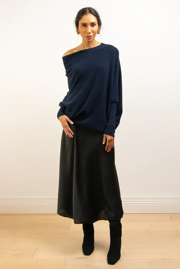 Mariemiâ„¢ - Asymmetrisch Drapierter Pullover