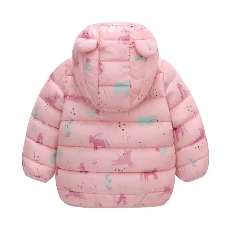 Casaco Infantil de Inverno Com Capuz