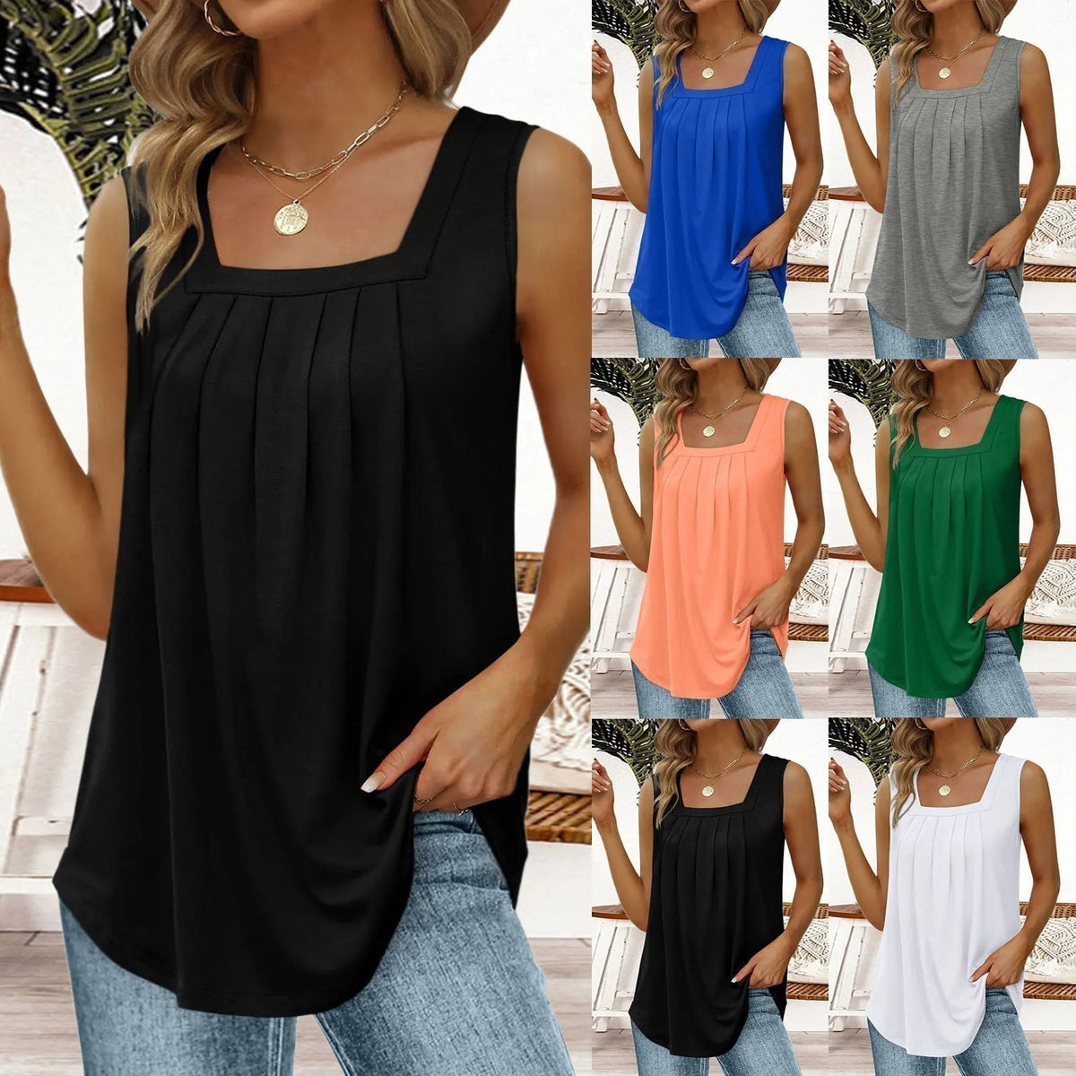 Damen Ã„rmelloses Top