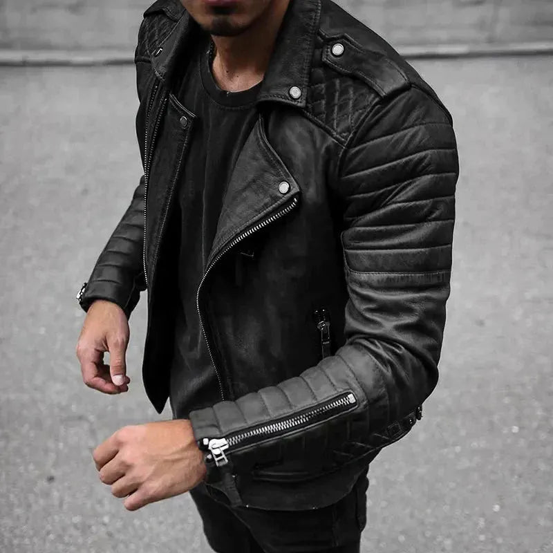 Stylische Lederjacke Für Herren