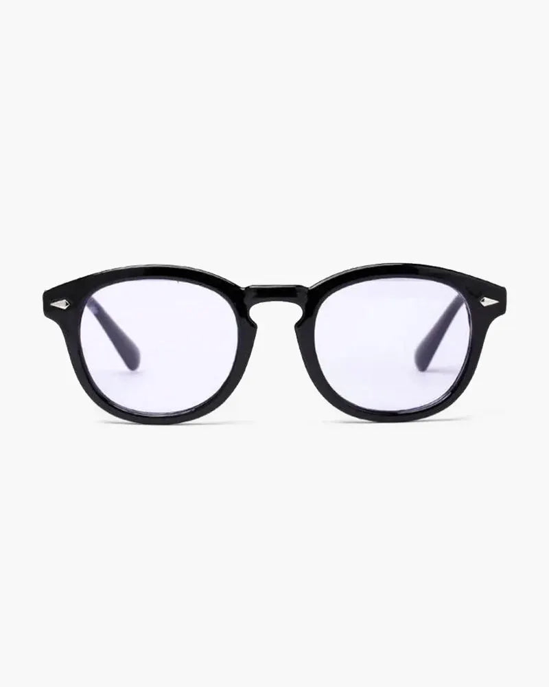 Schwarzer Rahmen Runde Sonnenbrille FÃ¼r MÃ¤nner