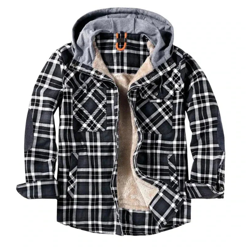 - Karierte Herrenjacke