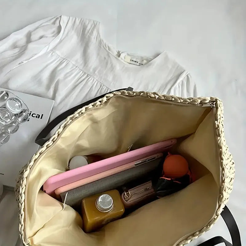 - große gewebte Tragetasche Tasche im Bohemian-Beachy-Stil