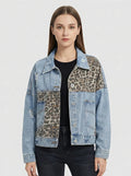 Denim Jacket for Women with Statement Details and Edgy Look