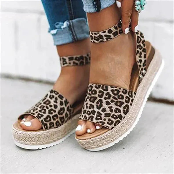 POLLY | Verfijnde Zomer Sandalen Voor Dames Met Geweven Zool - Zomers, Stijlvol & Comfortabel