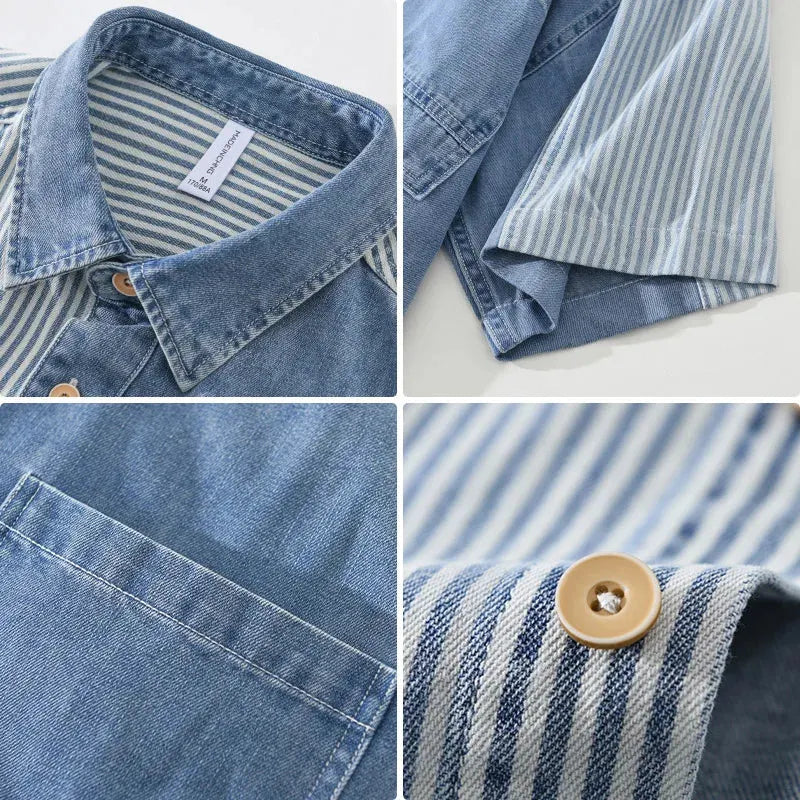 Gestreiftes Baumwollshirt – Modern & Bequem