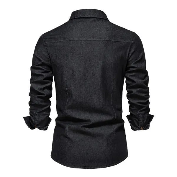 Vielseitiges Denim Hemd FÃ¼r MÃ¤nner