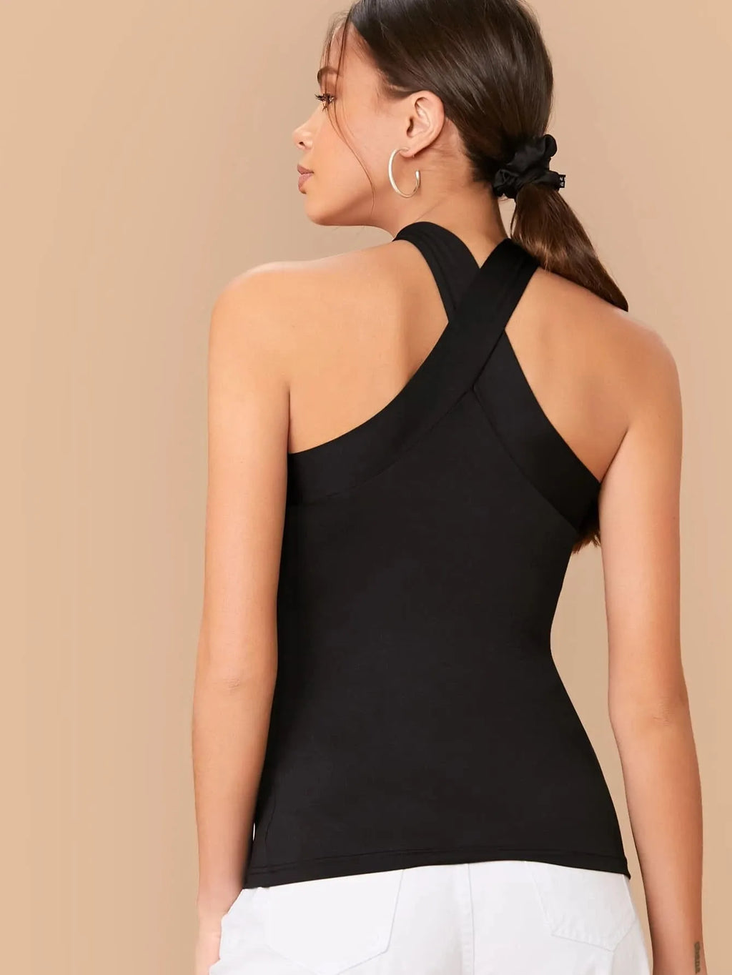 Blusa Feminina Gola TranÃ§ada