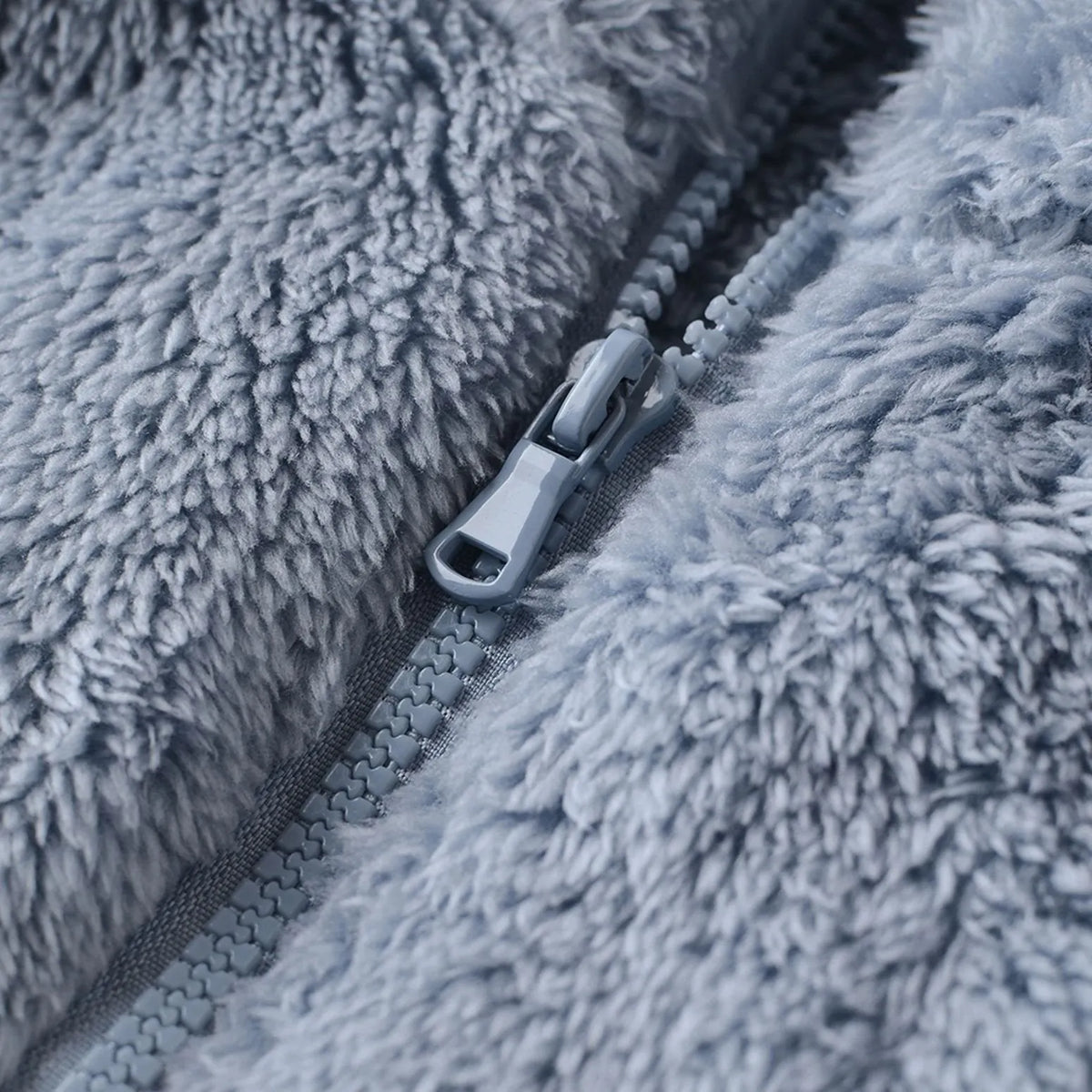Warm Teddy Women's Bodywarmer with Zipper and High Collar
