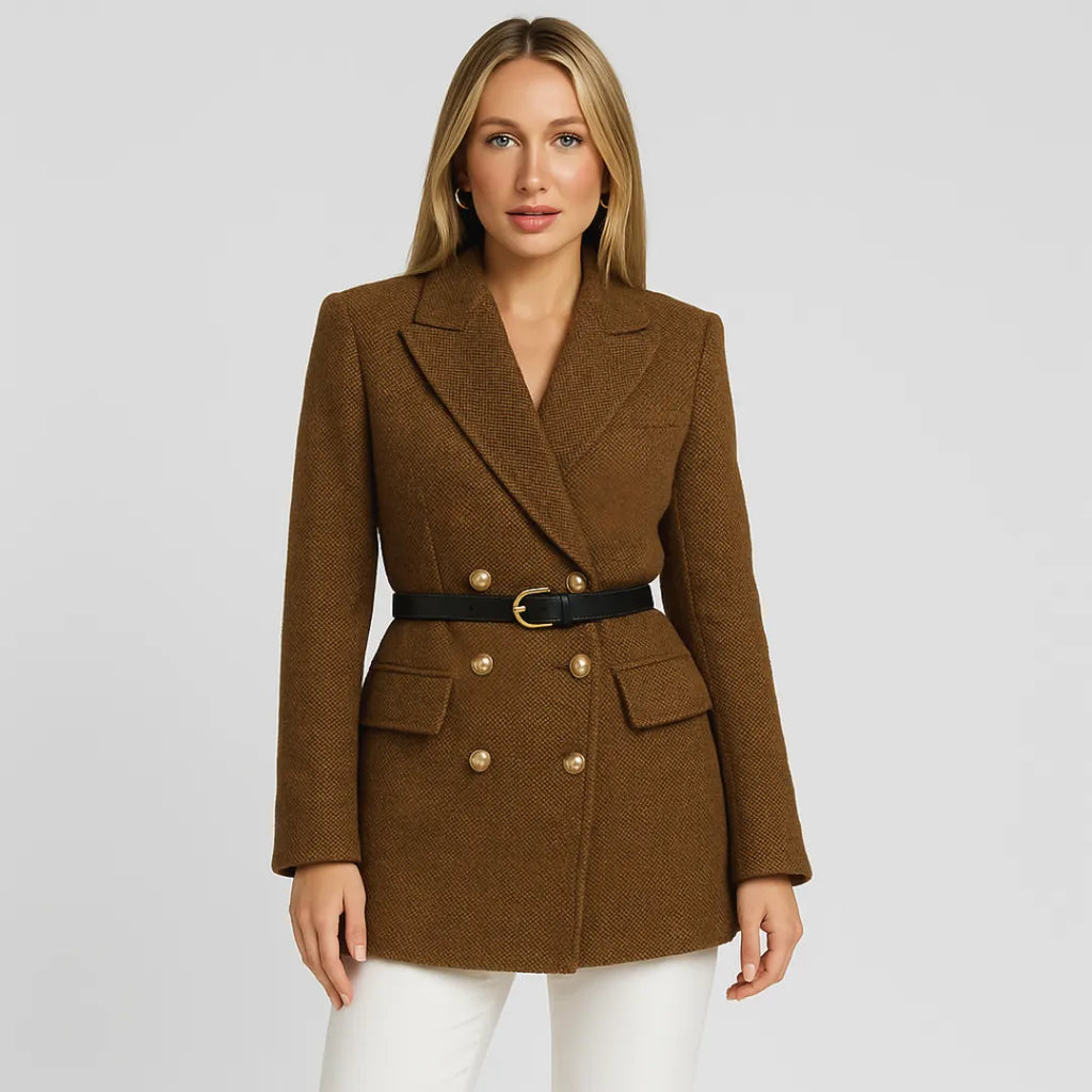 Blazer Jasje – Tijdloze Klasse In Luxe Herringbone Weving