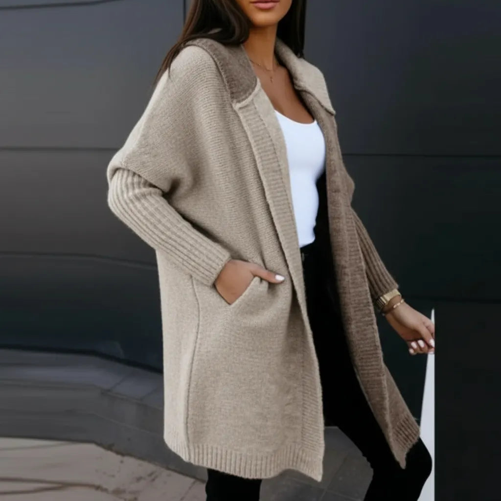 Alma Zeitlose Lange Strickjacke
