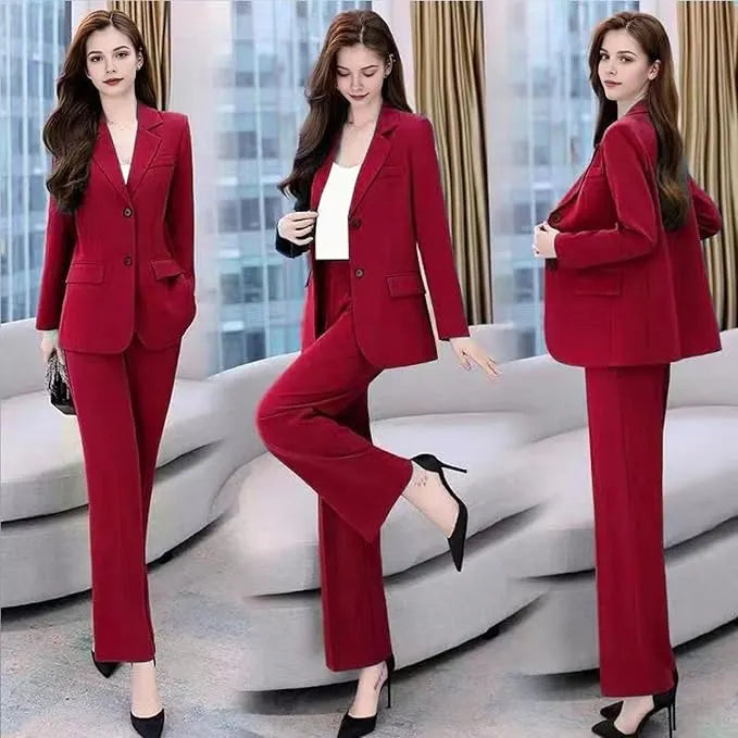 Eleganter Hosenanzug mit tailliertem Blazer