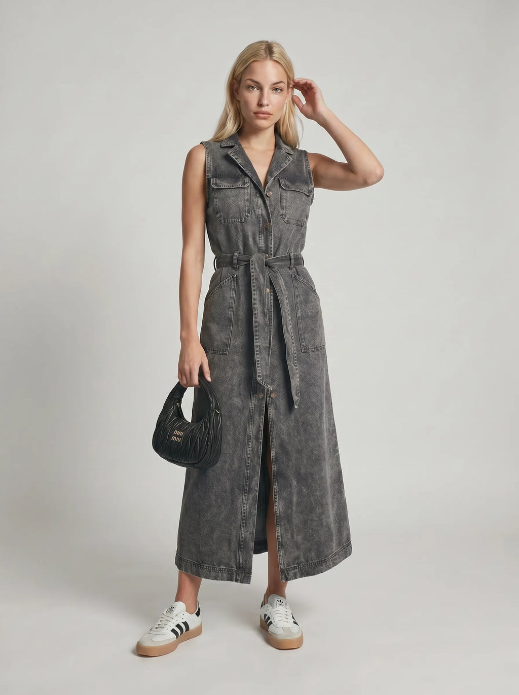 Robe longue en jean Lola