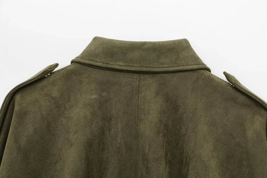 ISLA | Oversized Suède Dames Jas – Warm, Elegant & Perfect Voor Het Najaar