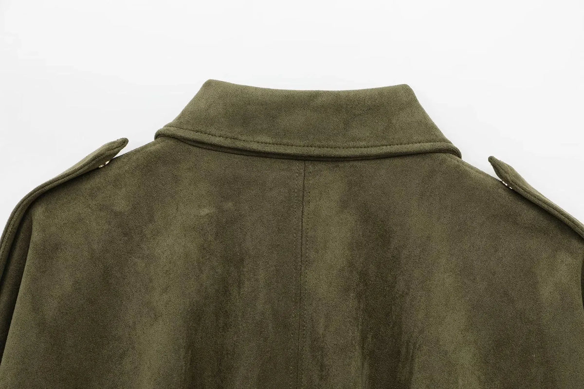 ISLA | Oversized Suède Dames Jas – Warm, Elegant & Perfect Voor Het Najaar
