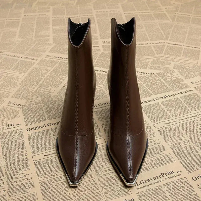 Beryl | Leather Ankle Boots