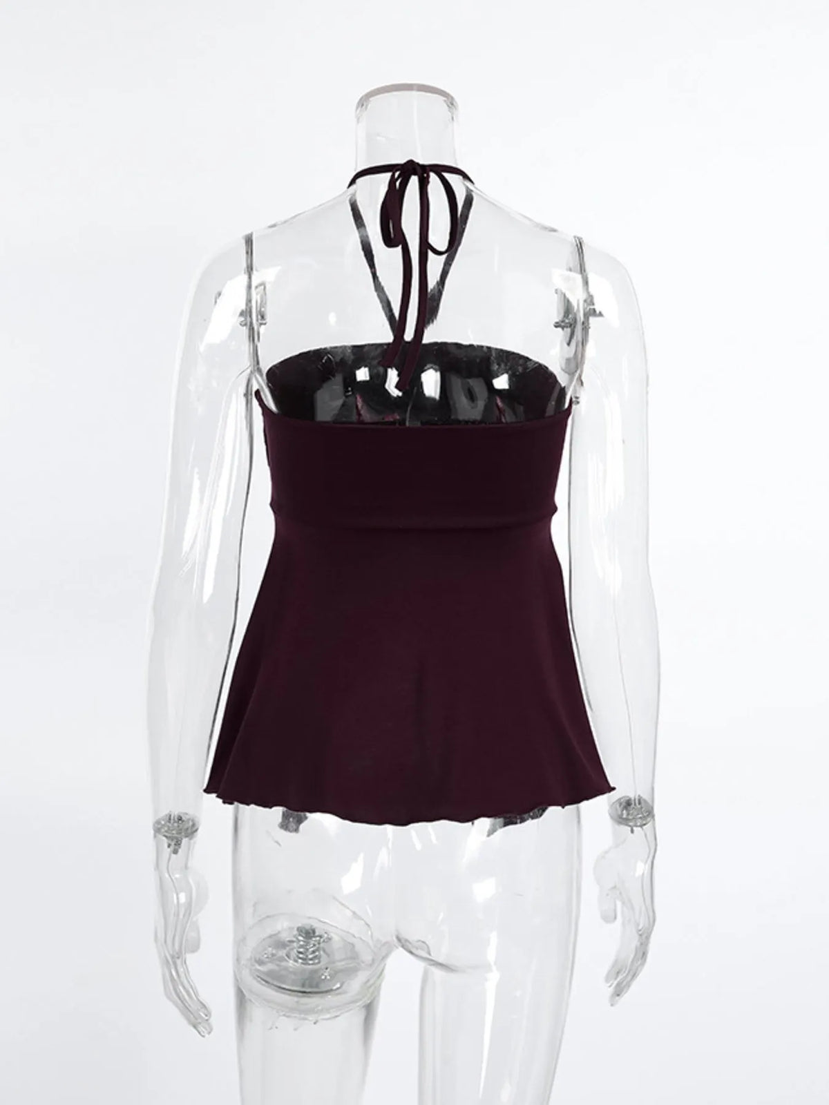 Halter Neck Asymmetrical Hem Cami