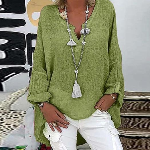 Casual Solid Color Long Sleeve Top