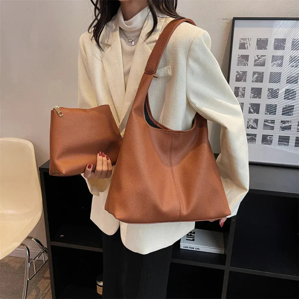 Hobo-Tasche aus veganem Leder