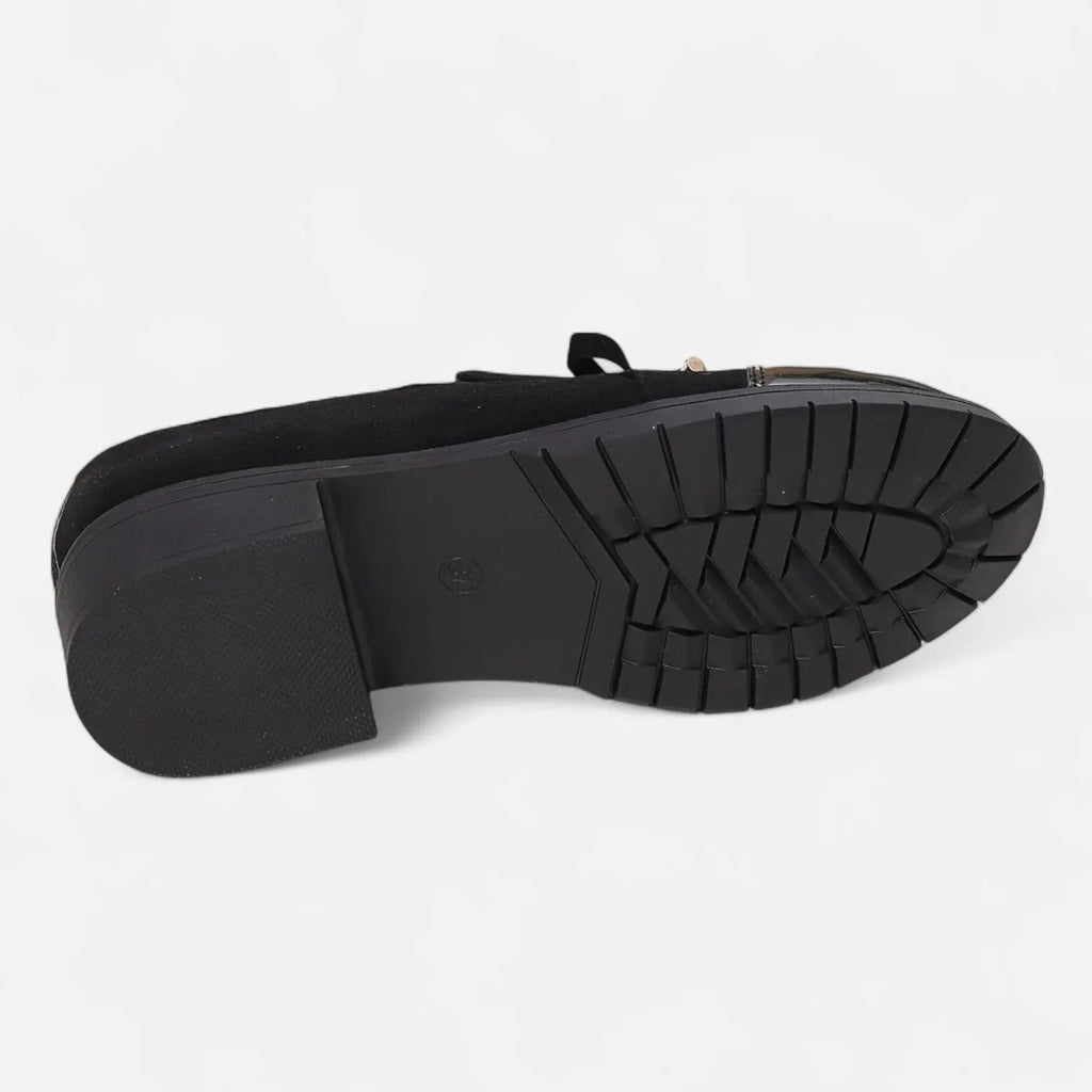 Retro Strik Loafers | Stijlvolle Instappers Met Chunky Hak