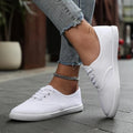 Leinenschuhe Weiß Klassisch Bequem