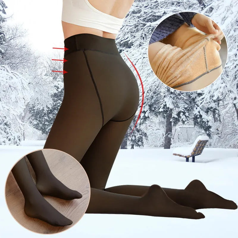 Warme Superstretch PlÃ¼schstrumpfhose