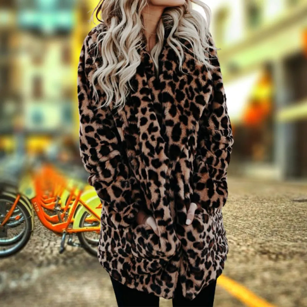 - Die beste kuschelige Eleganz Winter Plüsch Pelz Jacke