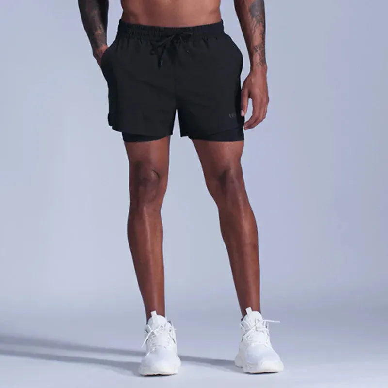 Laufshorts FÃ¼r Herren 2 in 1 Schnelltrocknend FÃ¼r Joggen, Fitnessstudio Und Training Davorio