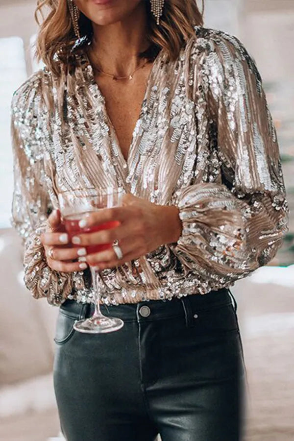 Dylan | Luxury Sequin Blouse