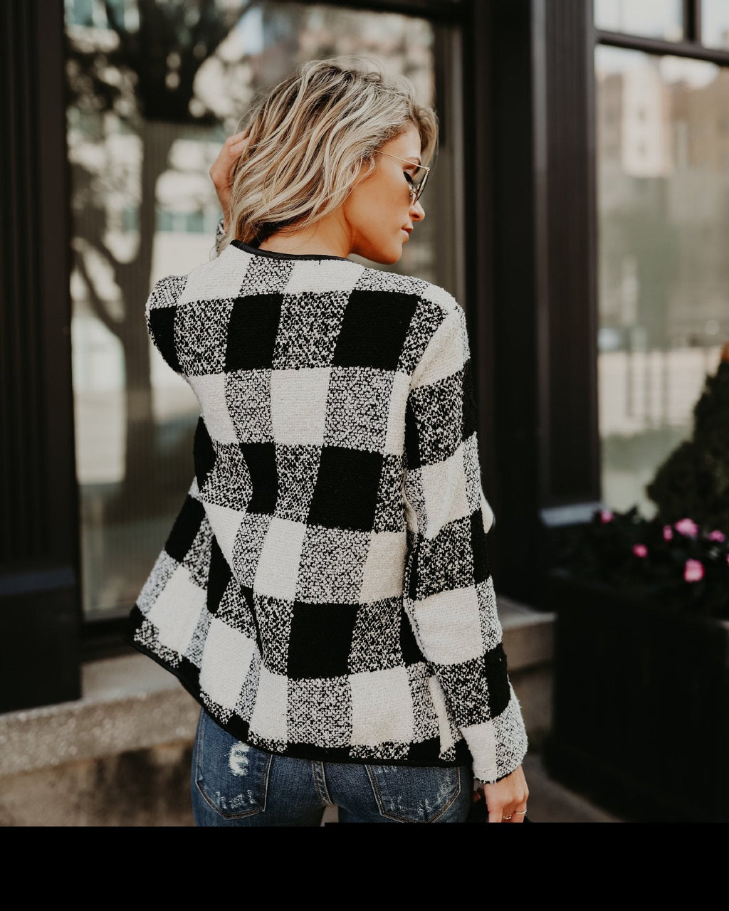 Fashion Plaid Long Sleeve Autumn Tops