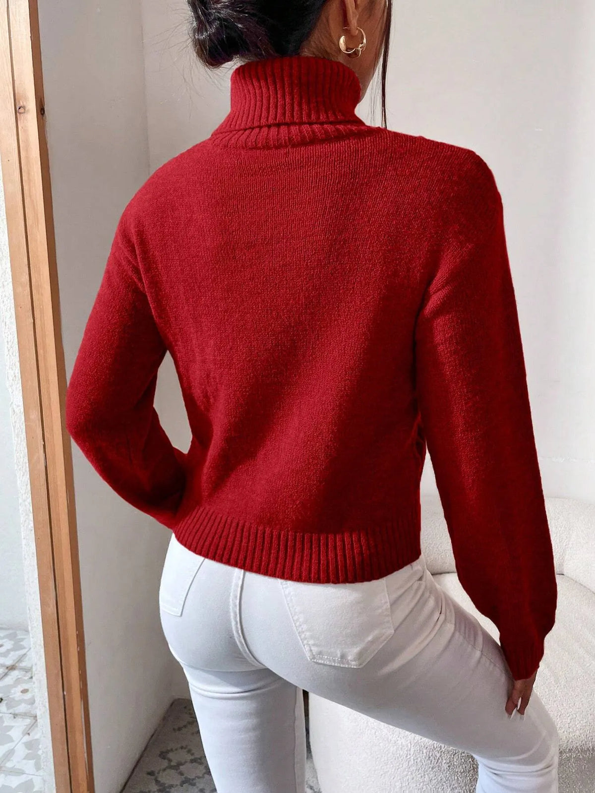 SuÃ©ter Feminino Tricot Vermelho Isa