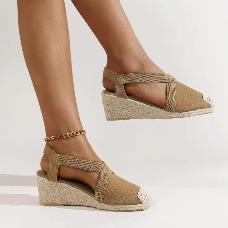 Casual Fabric Wedge Shoe