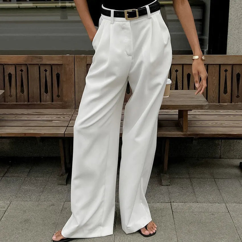 Ilena| High Waist Trousers with Wide Legs