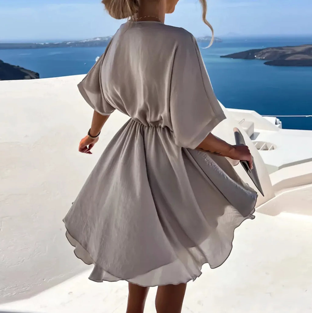 RYLEE | Luxuriöses Satin Wickelkleid
