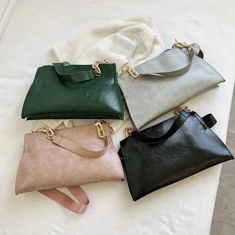 AYAKA | Minimalistische Schoudertas van Kunstleer met Chic Detail Voor Dames