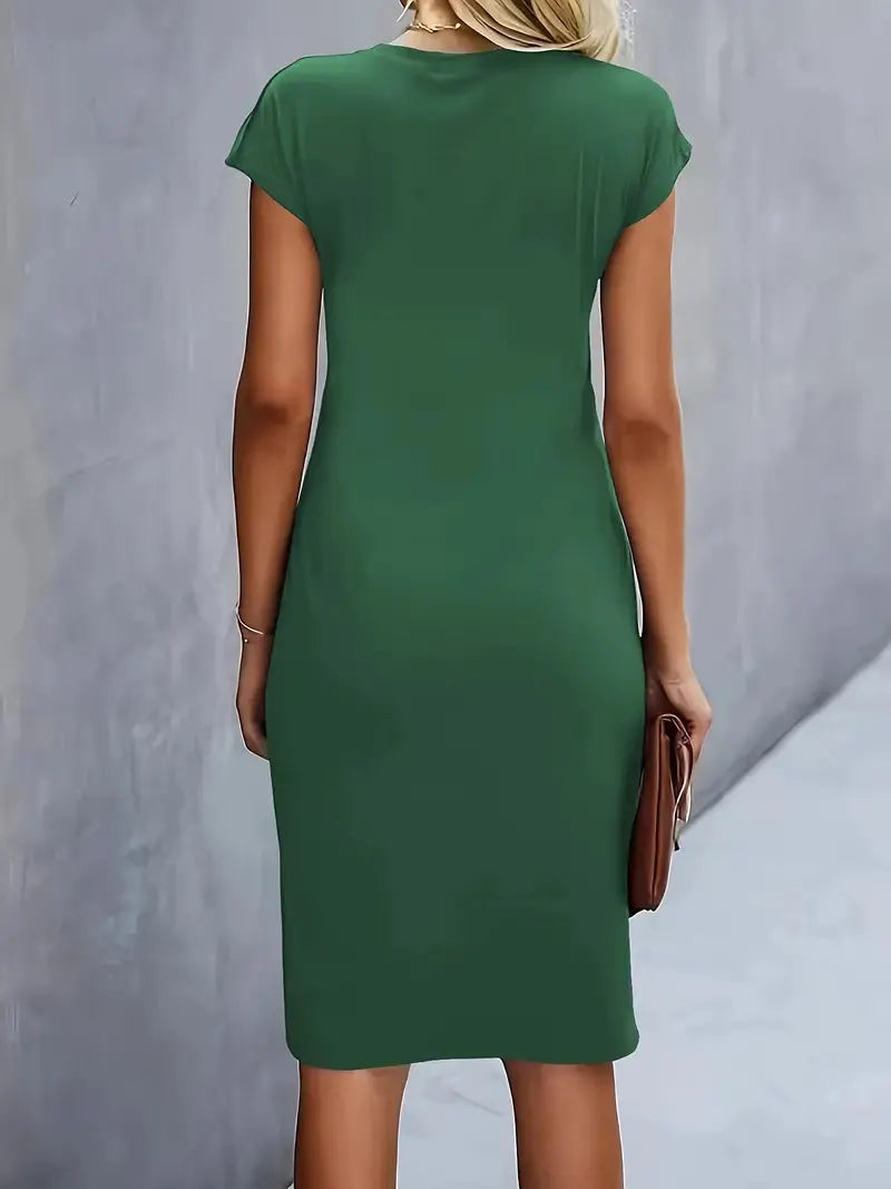 Caelyn | Midi Dress with Draping