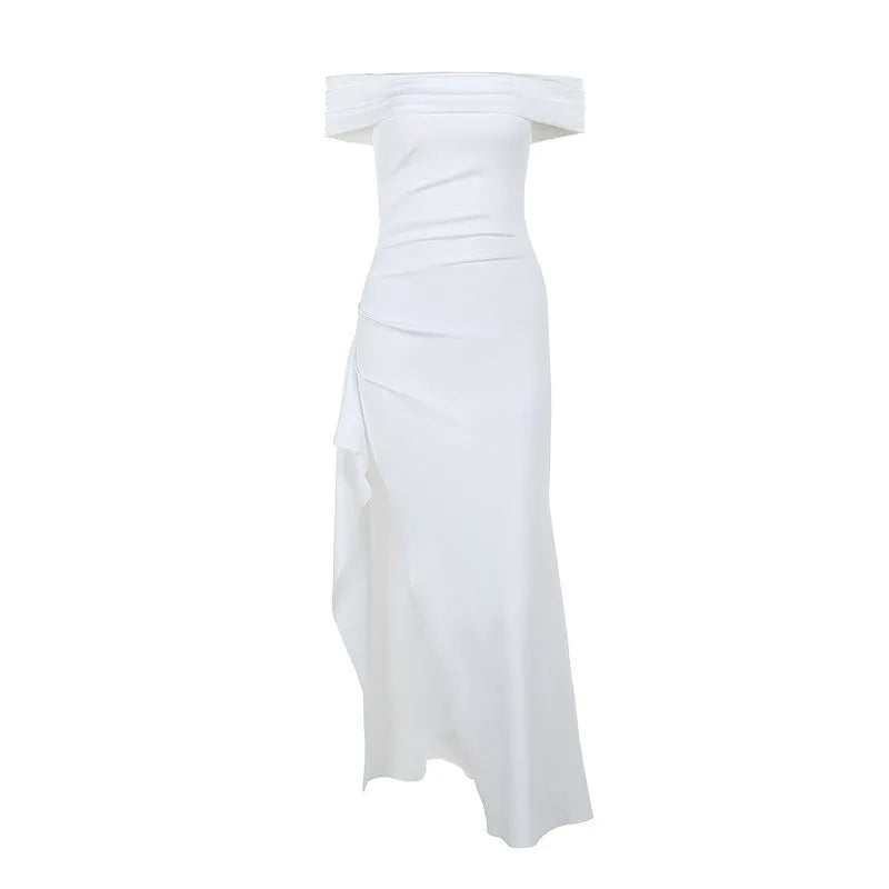 Genny | Gala Dresses Off-Shoulder Slit Maxi Dress