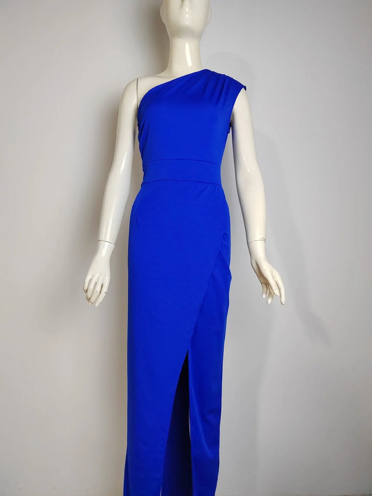 Elegante Formelle Solide Schlitz Asymmetrisch SchrÃ¤g Kragen Abendkleider
