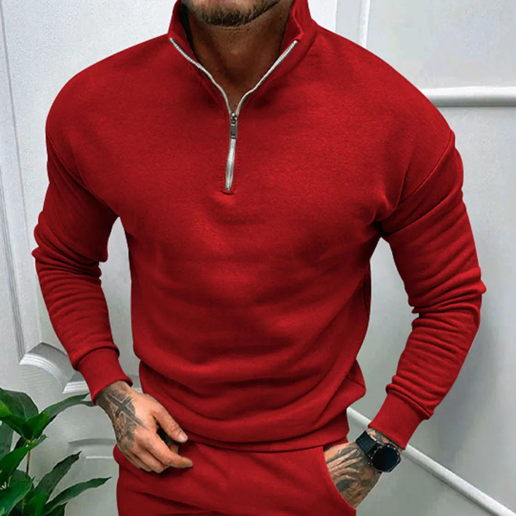 Herren Pullover Halb ReiÃŸverschluss