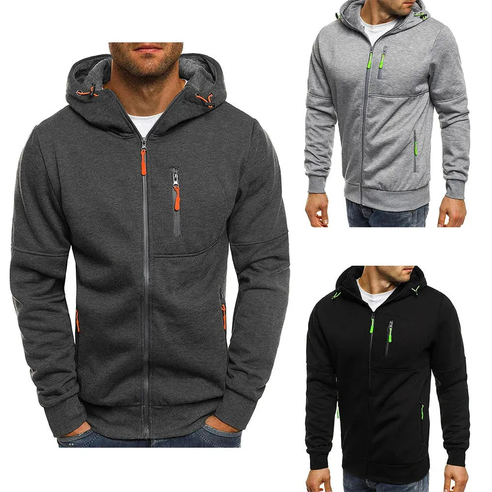 Herren Kapuzenpullover mit ReiÃŸverschluss