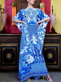 Bohemia Loose Printed Beach Cover-ups Maxi Dress