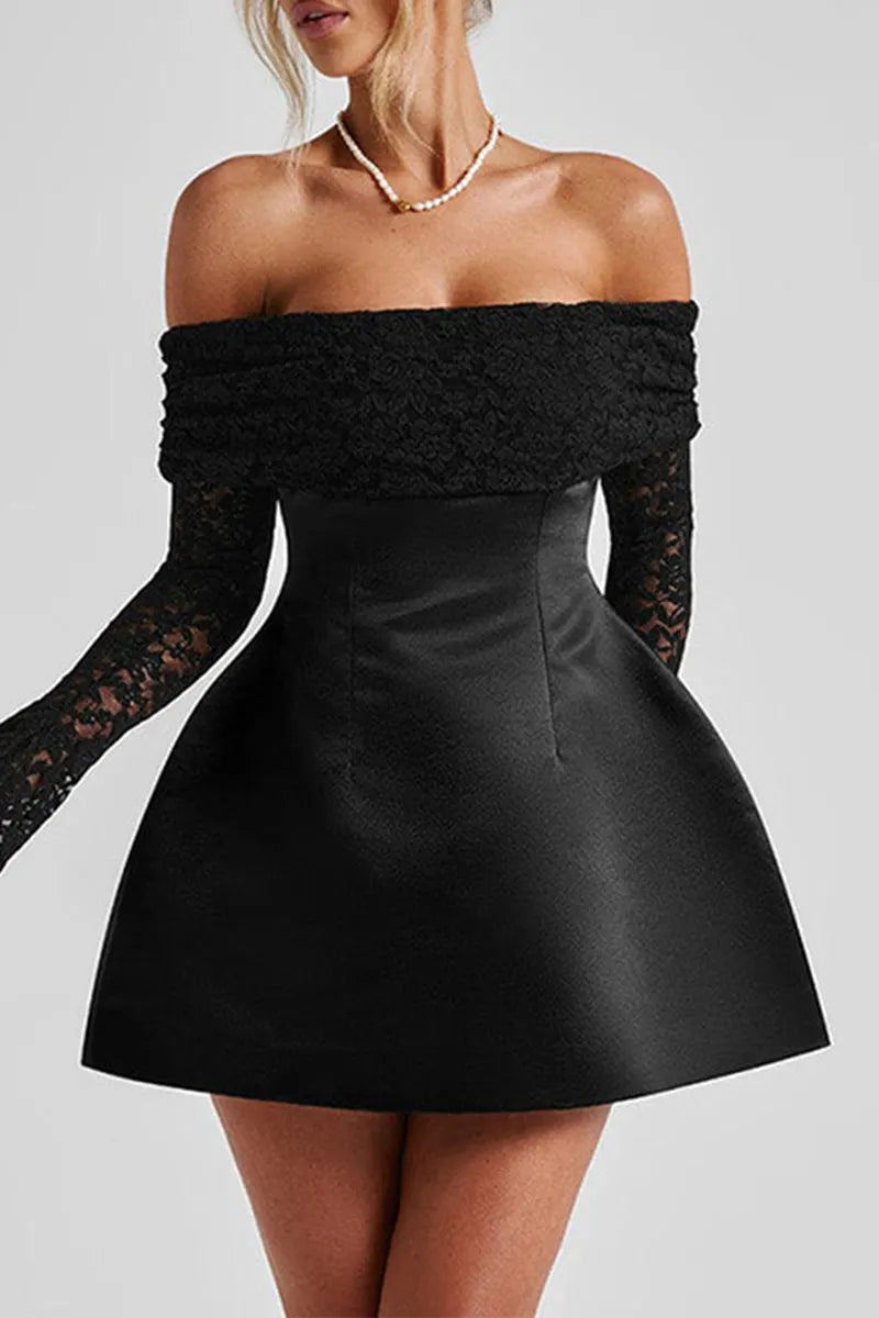 Sexy Lace Off Shoulder Princess Dresses