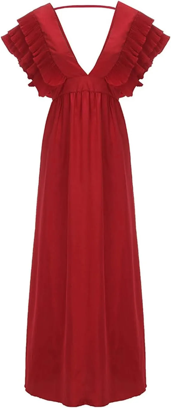 - Elegantes Kleid mit gerafften Ärmeln