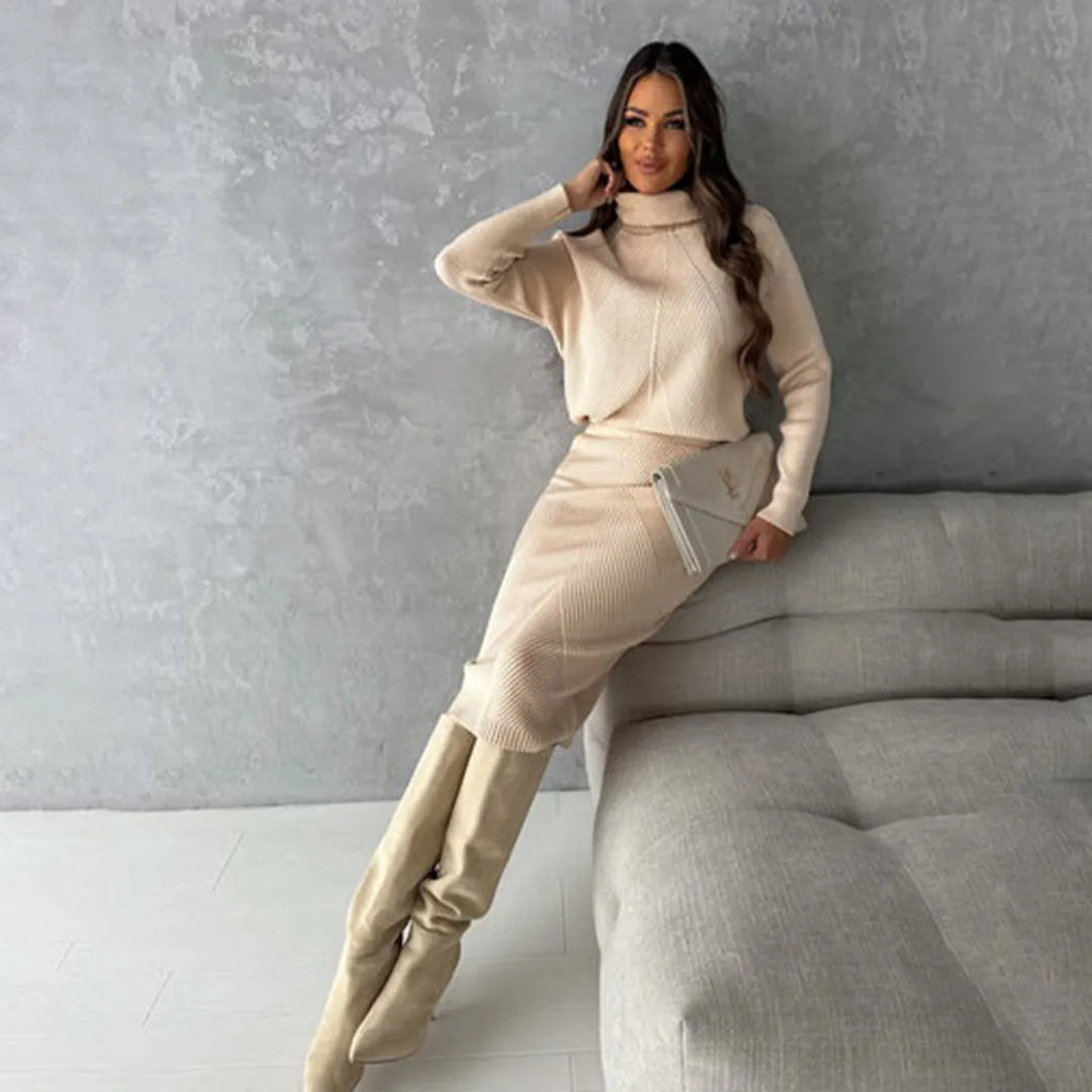 Damen-Set aus Pullover und Rock