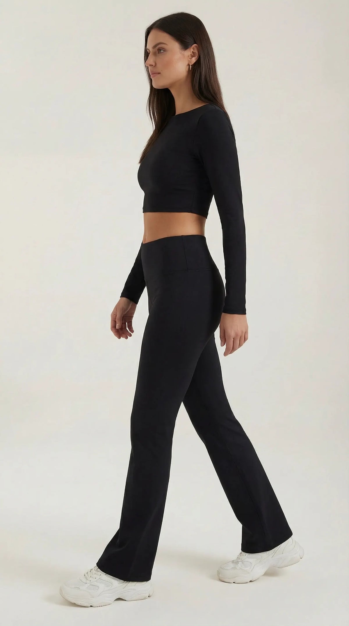 Trendy Co-Ord Set For Women With Crop Top And Flared Pants
