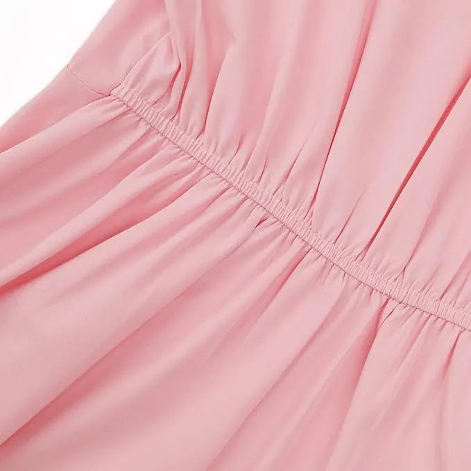 Elegantes Maxikleid fÃ¼r Damen â€“ Ã„rmelloses V-Ausschnitt Abendkleid in Uni-Farben, Langes Kleid fÃ¼r Hochzeit & Sommerfeste
