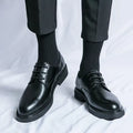 Elegante Herrenschuhe Aus Leder Mit Schnürung Und Rutschfester Sohle