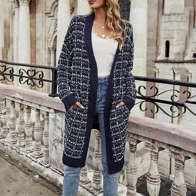 Zeitloser Melange Cardigan in Eleganter Strickqualität